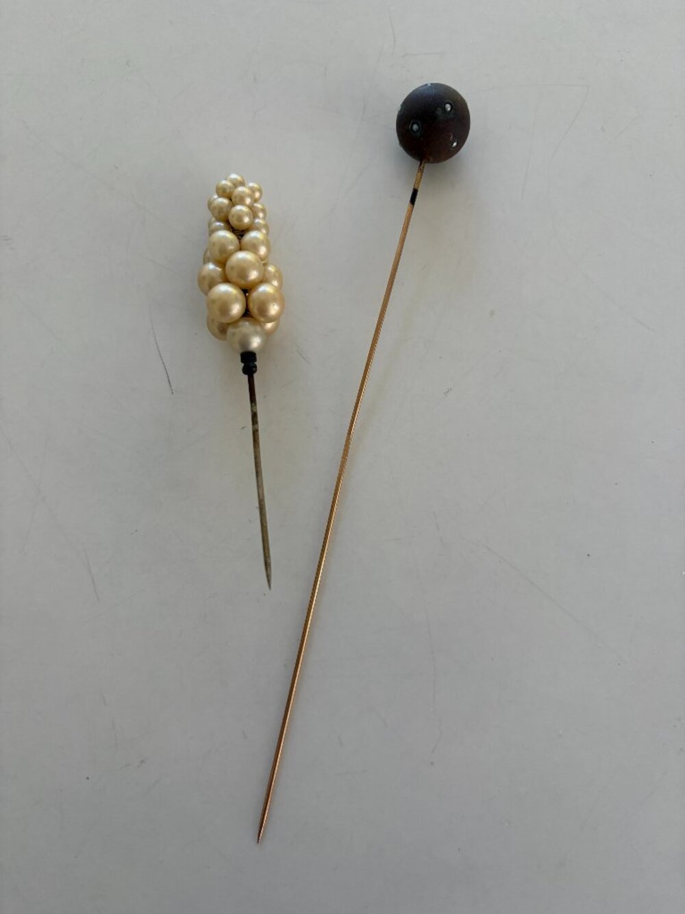 Antique Hat Pins Art Deco, Pair